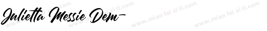Julietta Messie Dem字体转换